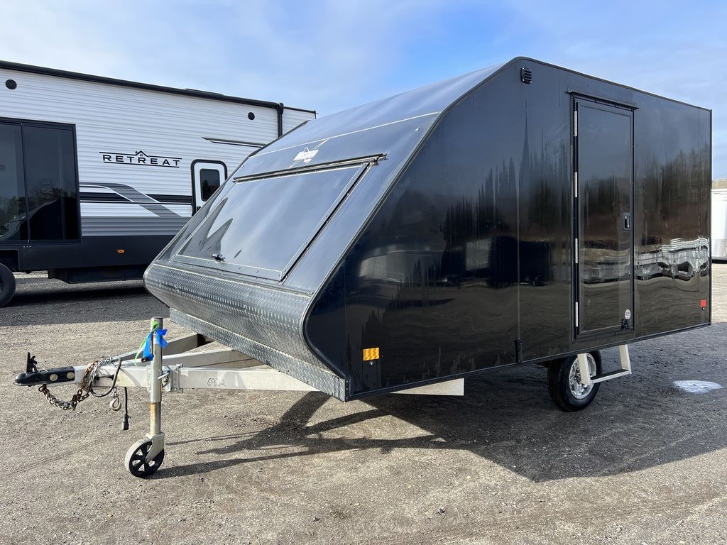 %title 2021 Mission Trailers 101x12 Aluminum 2-Place Crossover/Hybrid w/Blackout PKG
