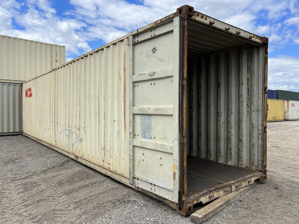 %title 40ft high cube storage container for sale