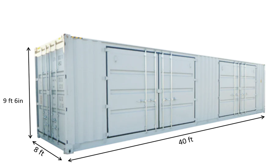 %title 40ft High Cube Container 2 Side Doors