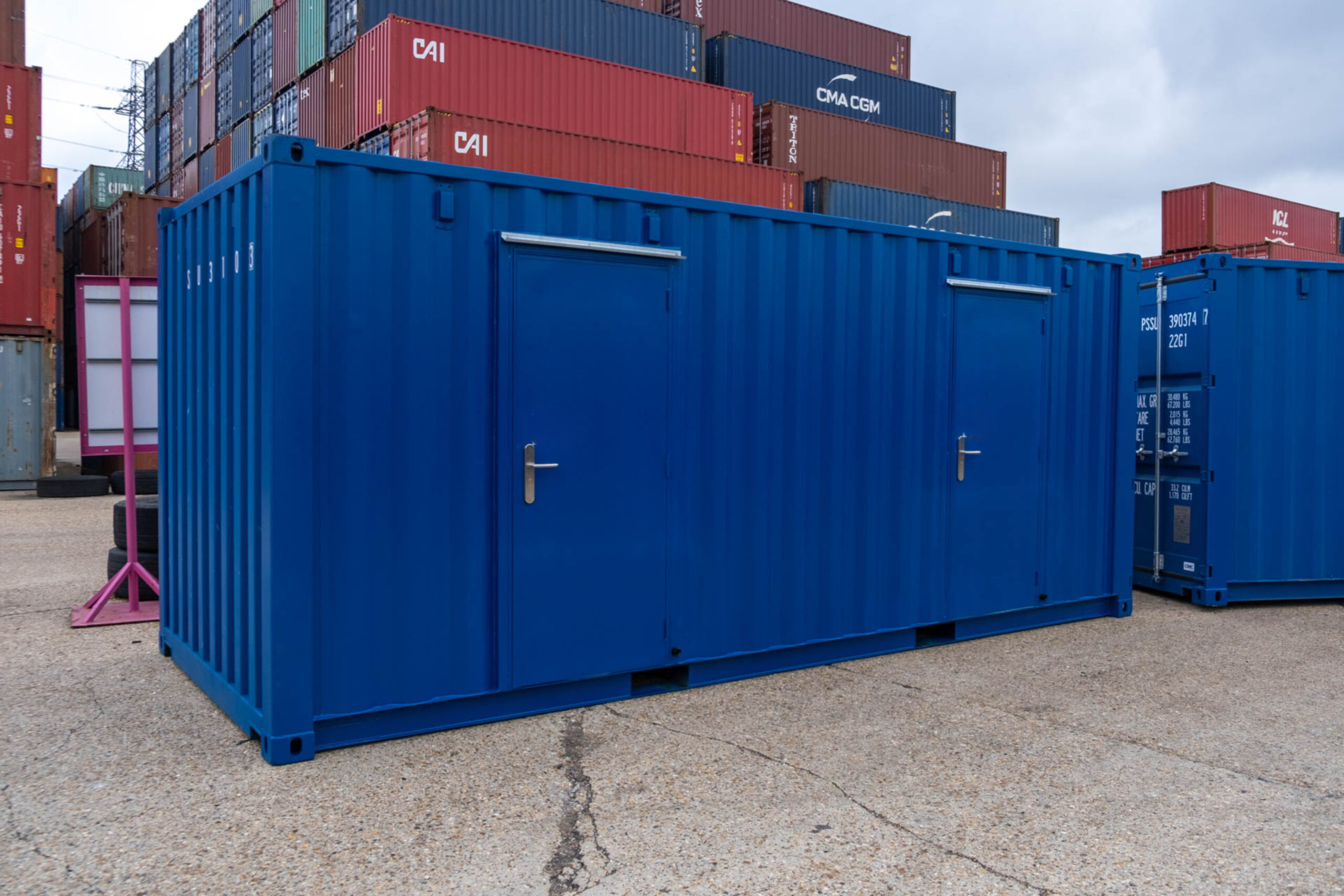 %title 20ft 2 Doors Shipping Containers