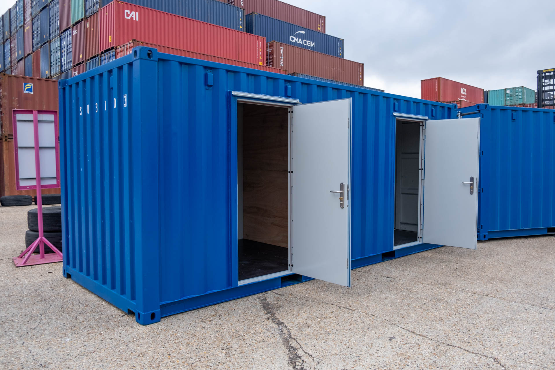 %title 20ft 2 Doors Shipping Containers